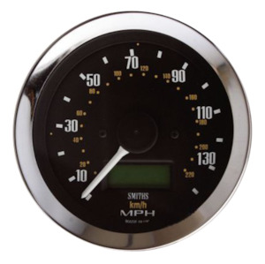 Speedometer Black Chrome 80M 270 kph [SMITHS CLASSIC] [SN5234-07CB]