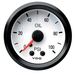 Cockpit Pressure Gauge  White Dial Oil 100psi Machanical [VDO COCKPIT] [150 202]