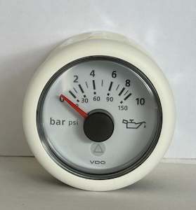 Vdo Viewline: ViewLine white oil Pressure gauge 10B 24V 52M  [VDO] [A2C59514199]