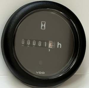 Black Hourmeter 12/24V [VDO VIEWLINE] [A2C59512453]