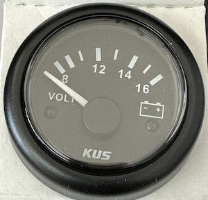 Kus Ky Marine: Voltmeter 12V 52mm 8-16v Range[KUS KY MARINE] [CPVR-BB-8-16]