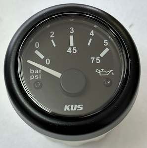 Kus Extra: Oil Pressure  Gauges 0-5 BAR 52MM [CPPR-BB-0-5]( KUSAUTO)