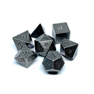 Metal Dice: Metal DnD Dice Set - Gorgon