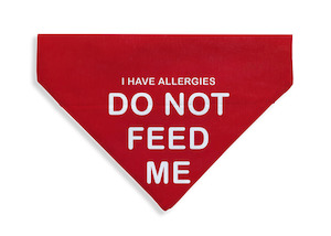 Products: Allergies - Do Not Feed Bandana - From Rocco & Co