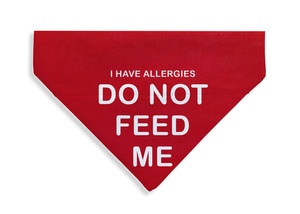 Products: Allergies - Do Not Feed Bandana - From Rocco & Co