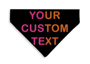Products: NEON Custom Text Bandana - From Rocco & Co