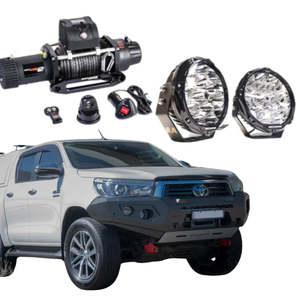 Bull Bar: Rockarmor Gt Hoopless Steel Bullbar Combo - Toyota  Hilux N80 Bullbar 2015 -2020