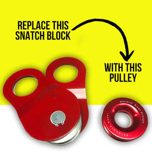 Rockarmor-18T Soft Shackle/Synthetic Rope Pulley