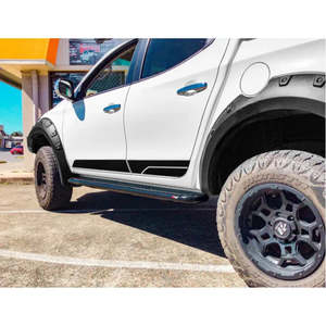 Rockarmor Steel Rockslider Side Steps To Suit Mitsubishi Triton Ml/Mn 2006+ Dual Cab