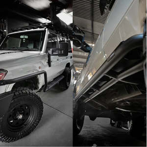 Rockarmor Steel Rockslider Side Steps To Suit Toyota Landcruiser 76 Series / 79 &hellip;