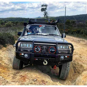 Premiumpurebullbars: Rockarmr Premium Steel Bullbar To Suit Toyota Landcruiser Fj80 1992-1997 (Full Bar Replacement)
