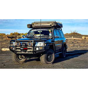 Rockarmor Premium Steel Bullbar To Suit Nissan Patrol Gu4 2005 To Current (Full &hellip;