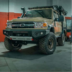 Gtpurebullbars: Rockarmor Gt Hoopless Steel Bullbar - Toyota 79 79 03/2007 - 11/2023 (Full Bar Replacement)