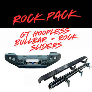 Rockarmor Rock Pack — Mitsubishi Triton MQ | GT Hoopless Bullbar + Rock Sliders