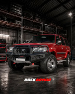 Rockarmor Rock Pack — Landcruiser 80 Series 1992-1997 | GT Hoop Bullbar + Rock Sliders