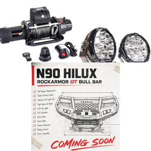 All: Rockarmor Gt Steel Hoop Bullbar Combo Pack - Toyota Hilux N90 2026+