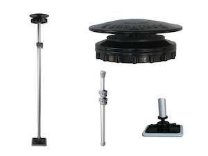 Marine Covers: Boat Vent 3 with Support Pole and Swivel Base - A  Must for any Boat Cover