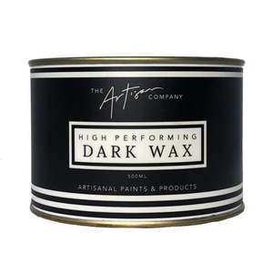 Lacquers Waxes And Brushes: The Artisan Company Dark Wax
