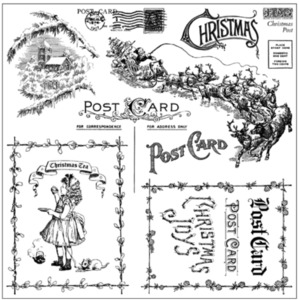 Iron Orchid Designs Decor Stamps: IOD Decor Stamp 30.5 x 30.5cm - Christmas Post