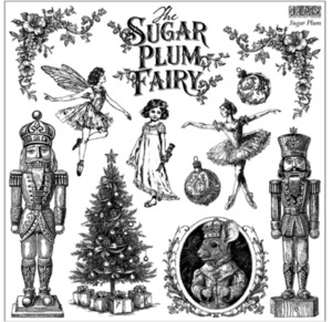 Iron Orchid Designs Decor Stamps: IOD Decor Stamp 30.5 x 30.5cm - Sugar Plum