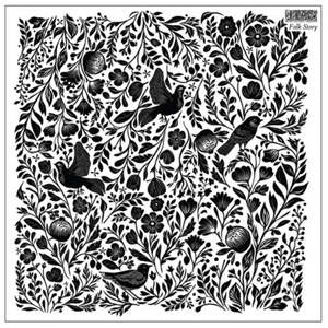 Iron Orchid Designs Decor Stamps: IOD Decor Stamp 30.5 x 30.5cm - Folk Story