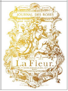 IOD Decor Transfer Pad 31 x 41cm - Gilded GOLD FOIL Curated Signage (4 sheet)