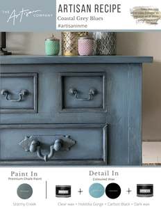 Artisan Paint Recipes: Artisan Paint Recipe - Coastal Grey Blues