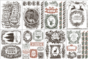 IOD Décor Paint Inlay - Twelfth Night (8 Sheets) ***Limited Edition***