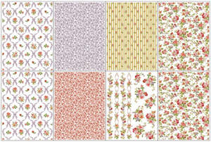Iron Orchid Designs Paint Inlays: IOD Décor Paint Inlay - Ditsy Bloom (8 Sheets) ***Limited Edition***