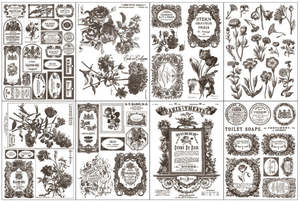IOD Décor Paint Inlay - Floriography (8 Sheets) ***Limited Edition***