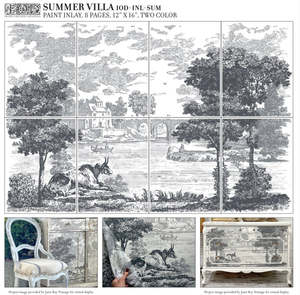 IOD Decor Paint Inlay - Summer Villa (8 Sheets) ***Limited Edition***