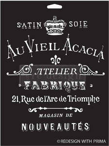 Redesign with Prima Stencil - Satin Soie