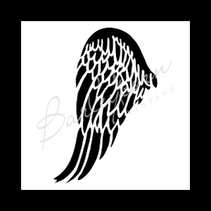 Stencils: Angel Wing 1 Stencil (large)