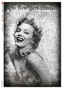 Decoupage Queen: Decoupage Queen A3 Rice Paper - Marilyn Monroe
