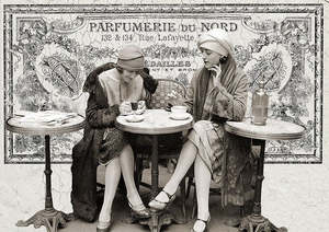 Decoupage Queen A3 Rice Paper - Café Scene