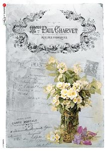 Decoupage Queen A3 and A2 Rice Paper -Vintage Flowers