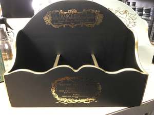 Home Decor And Gifts: Black and Gold 3 sections Wooden Box