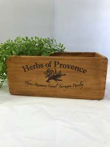 Home Decor And Gifts: Herb of Provence Wooden Box - 5 different sizes