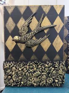 Black and Gold Decorative Wall hanging 2 of 3