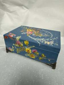 Gifts And Decor: Little Blue Wooden Box