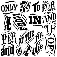 IOD Decor Stamp 30.5 x 30.5cm - Blocktype (with masks) *RETIRED*