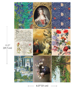 Redesign With Prima Transfers: Redesign with Prima A4 Transfer - The Painted Legacy (1 Sheet)