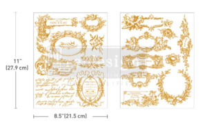 Redesign with Prima - Label De Luxe - Middy Kacha Gold Foil Transfer