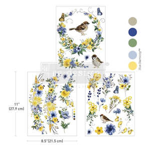 Redesign with Prima Middy Transfer - Sunlit Aviary