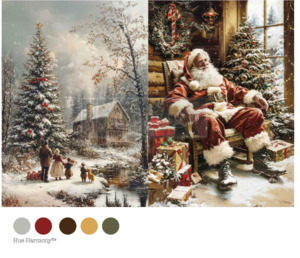 Redesign with Prima Decoupage Fibre Paper - A4 Silent Night Stories (1 Sheet)