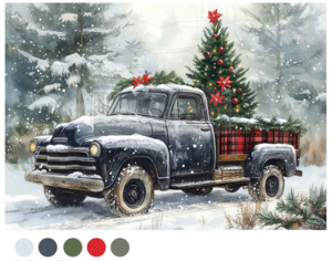 Redesign with Prima Decoupage Fibre Paper - A4 Country Pines Delivery (1 Sheet)