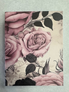 Jotter Pads 250 Pages: Jotter Pad - Soft Purple and Black Roses