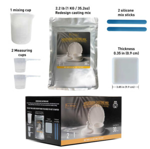 Redesign Casting Mix Kit – 1 bag of mix (2.2 lbs) + 1 silicone mixing cup + 2 &hellip;