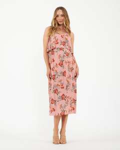 Amaya Nursing Slip Dress Dusty Pink