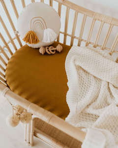 Baby Gifts: Bronze | Bassinet Sheet / Change Pad Cover